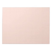 Warm roze puntenraster Notitieblok (Voorkant)