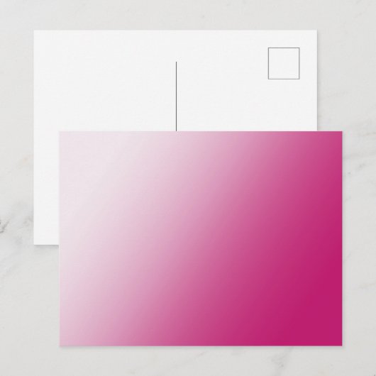  warm roze verloop Briefkaart (Voorkant / Achterkant)