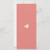 Warm Roze Vogel Lied Save The Date (Achterkant)