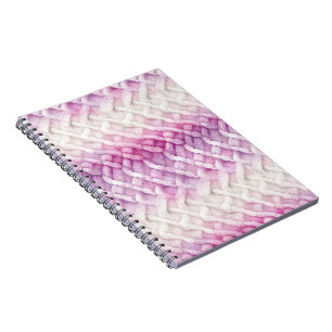 Warm Roze Wit Paarse Notitieboek