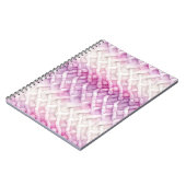 Warm Roze Wit Paarse Notitieboek (Linkerzijde)