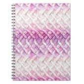 Warm Roze Wit Paarse Notitieboek (Voorkant)