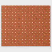 Warm Rust Orange & Cream Minimalist  Cadeaupapier (Vlak)