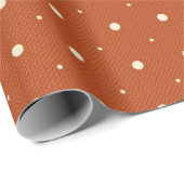 Warm Rust Orange & Cream Minimalist  Cadeaupapier (Rol Hoek)