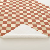 Warm Rustic Comfort Chevron Pattern Sherpa Deken (3/4)