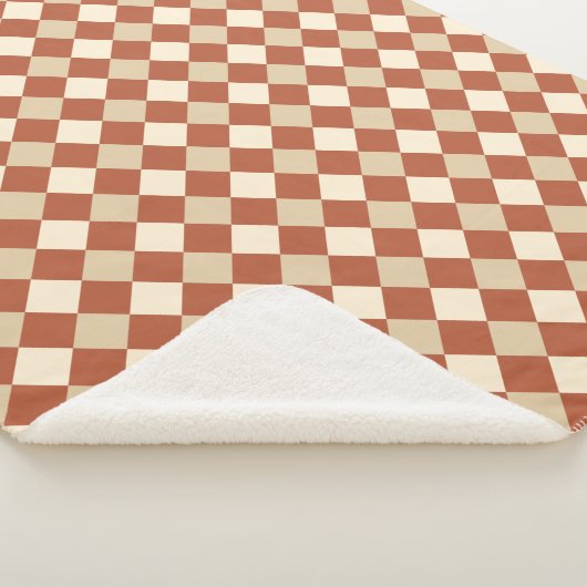 Warm Rustic Comfort Chevron Pattern Sherpa Deken (3/4)