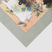 Warm Rustic Homesteads, Holly and Merry Kerstmis Tissuepapier (Detail)