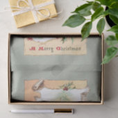 Warm Rustic Homesteads, Holly and Merry Kerstmis Tissuepapier (Geschenk)