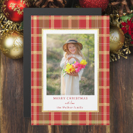 Warm Rustiek Rood & Goud Plakt Foto