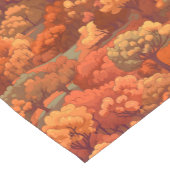 Warm rustieke Waterverf Herfst Trees | Boho esthet Korte Tafelloper (Hoek)