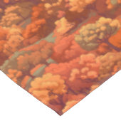 Warm rustieke Waterverf Herfst Trees | Boho esthet Tafelkleed (Gekanteld)