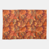 Warm rustieke Waterverf Herfst Trees | Boho esthet Theedoek (Horizontaal)