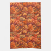 Warm rustieke Waterverf Herfst Trees | Boho esthet Theedoek (Verticaal)