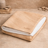 Warm Sandstone Flow Sherpa Blanket Deken