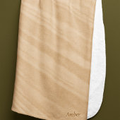 Warm Sandstone Flow Sherpa Blanket Sherpa Deken