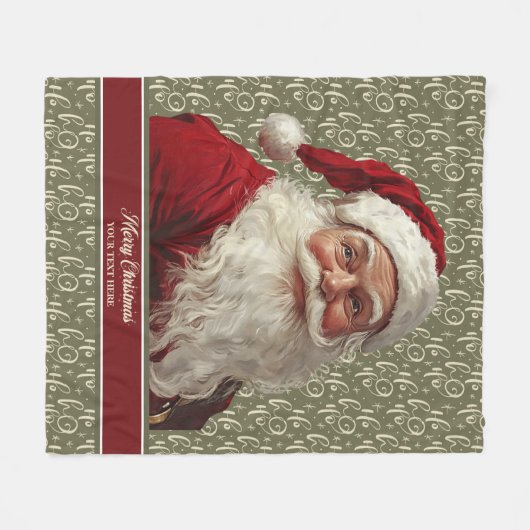Warm  Santa Claus Gooi Deken (Voorkant (Horizontaal))