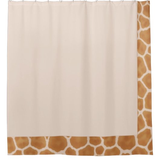 Warm Savanna Giraffe Douchegordijn (Voorkant)
