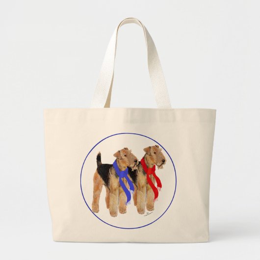 Warm Scarves Grote Tote Bag (Voorkant)