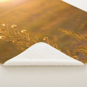 WARM SHOT OF MEADOW GRASS SHERPA DEKEN (3/4)