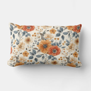 Warm Sinaasappel Floral Charm Kussen
