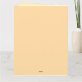 Warm Sinaasappel Goud  Stijl Succes Wensen Kaart (Achterkant)