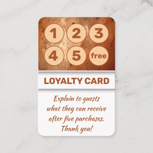 Warm Sinaasappel uitnodigend design voor lokale be Klantenkaartje (Voorkant)