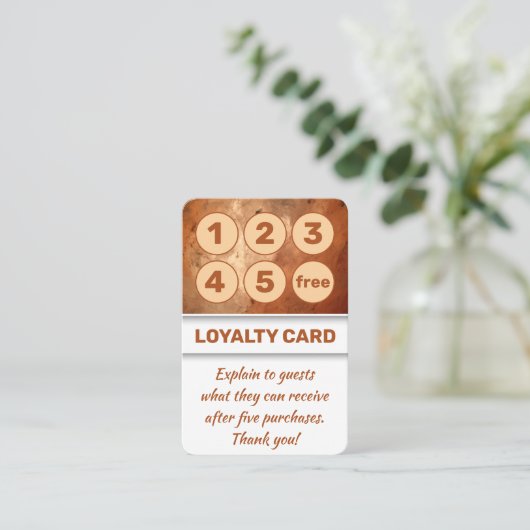 Warm Sinaasappel uitnodigend design voor lokale be Klantenkaartje (Staand voorkant)