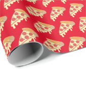 Warm smeltkaas pepperoni pizzakapier cadeaupapier (Rol Hoek)