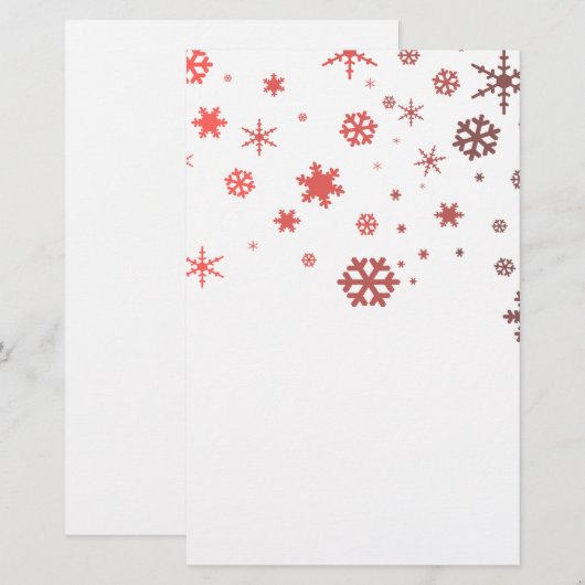 Warm Snow Briefpapier (Voorkant / Achterkant)