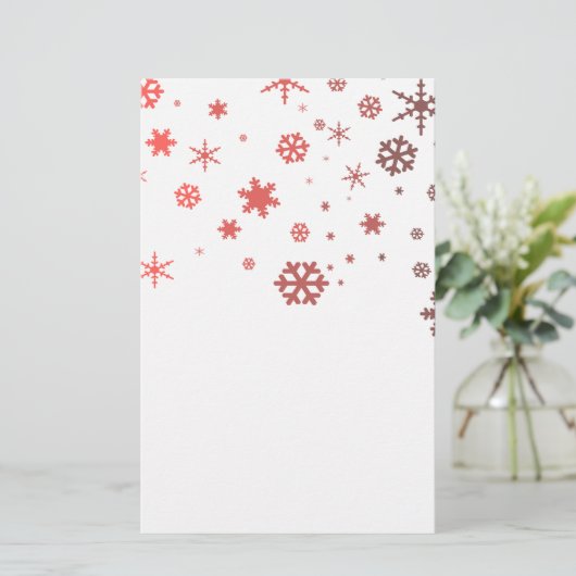 Warm Snow Briefpapier (Staand voorkant)