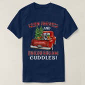 Warm Snuggles And English Bulldog Cudles Christma T-shirt (Design voorkant)