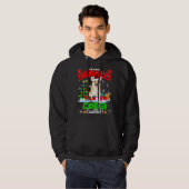 Warm Snuggles Corgi Cuddles Xmas - Vaste kerstman Hoodie (Voorkant volledig)