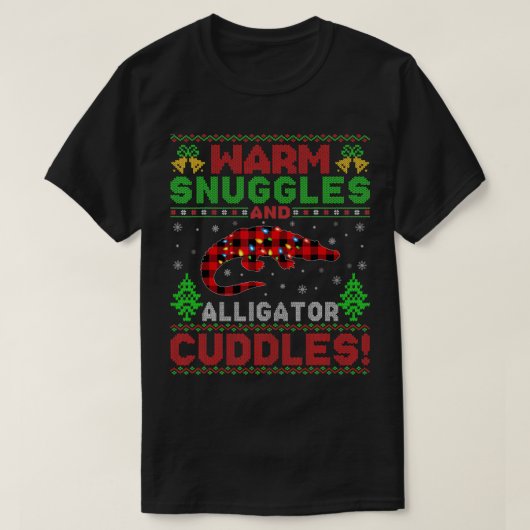 Warm Snuggles en Alligatorkegels T-shirt (Design voorkant)