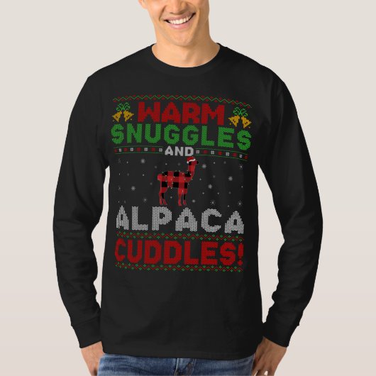 Warm Snuggles en Alpaca Cuddles Ugly Alpaca Chris T-shirt (Voorkant)