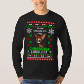 Warm Snuggles en Chihuahua Cuddles met kerst T-shirt (Voorkant)