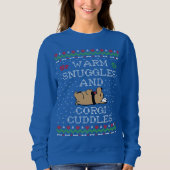 Warm Snuggles en Corgi Cuddles Ugly Sweater (Voorkant)