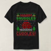 Warm Snuggles en egel-mantel C T-shirt (Design voorkant)