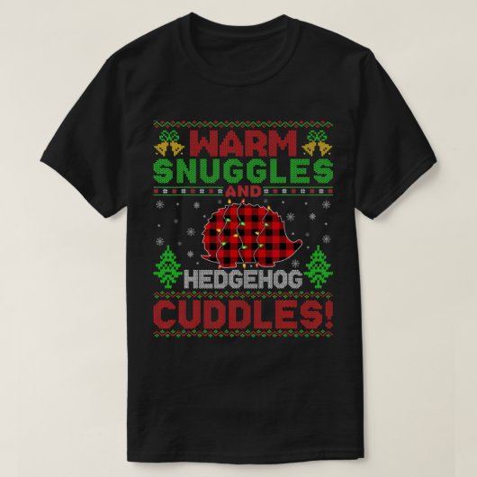 Warm Snuggles en egel-mantel C T-shirt (Design voorkant)