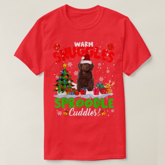 Warm Snuggles sproodle T-shirt (Design voorkant)