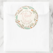 Warm Sprigs Geslacht Herfst Baby Dank u Sticker (Tas)