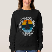 Warm Spring Creek Montana MT USA City Pride Retro Trui (Voorkant)