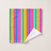 Warm Spring Stripes Bad Handdoek (Wasdoekje)