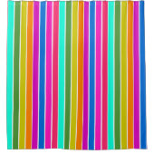 Warm Spring Stripes Douchegordijn (Voorkant)