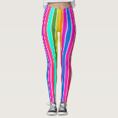 Warm Spring Stripes Leggings (Voorkant)