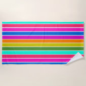 Warm Spring Stripes Strandlaken (Voorkant)