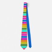 Warm Spring Stripes Stropdas (Voorkant)