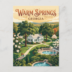 Warm Springs, Georgia Briefkaart