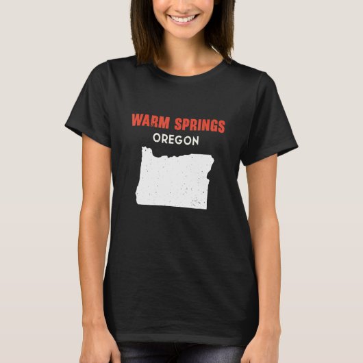 Warm Springs Oregon USA T-shirt (Voorkant)