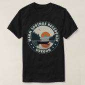 Warm Springs Reservoir Oregon Sunset T-shirt (Design voorkant)