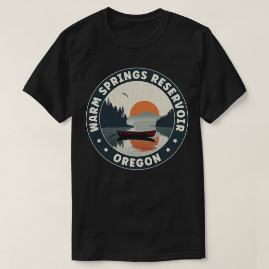 Warm Springs Reservoir Oregon Sunset T-shirt (Design voorkant)